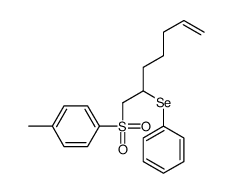 1-methyl-4-(2-phenylselanylhept-6-enylsulfonyl)benzene Structure