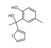 α-Methyl-α-(2-hydroxy-5-methylphenyl)-2-furanmethanol结构式