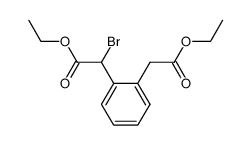 diethyl α-bromobenzene-1,2-diacetate结构式