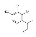 2,3-dibromo-4-butan-2-ylphenol Structure