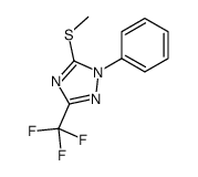 5-methylsulfanyl-1-phenyl-3-(trifluoromethyl)-1,2,4-triazole结构式