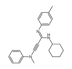 N1-Cyclohexyl-3--N2-(p-tolyl)propiolamidin Structure