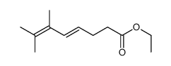 ethyl 6,7-dimethylocta-4,6-dienoate Structure