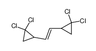trans-1,2-bis(2,2-dichlorocyclopropyl)ethylene Structure