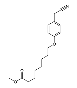 methyl 8-[4-(cyanomethyl)phenoxy]octanoate结构式