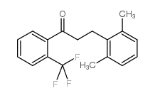 3-(2,6-DIMETHYLPHENYL)-2'-TRIFLUOROMETHYLPROPIOPHENONE结构式