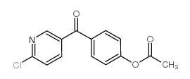5-(4-ACETOXYBENZOYL)-2-CHLOROPYRIDINE结构式