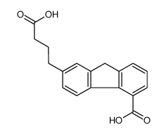 7-(3-carboxypropyl)-9H-fluorene-4-carboxylic acid Structure