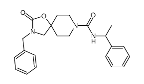 [43] 3-benzyl-2-oxo-1-oxa-3,8-diazaspiro[4.5]decane-8-carboxylic acid (1-phenylethyl)amide Structure