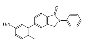 5-(5-amino-2-methylphenyl)-2-phenyl-3H-isoindol-1-one Structure