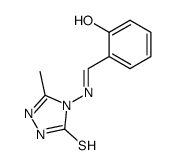 2-{[(E)-3-Mercapto-5-methyl-[1,2,4]triazol-4-ylimino]-methyl}-phenol结构式