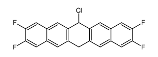 6-chloro-2,3,9,10-tetrafluoro-6,13-dihydropentacene结构式