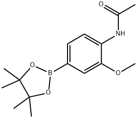 3-甲氧基-4-乙酰氨基苯硼酸频哪醇酯结构式