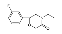 (6S)-4-ethyl-6-(3-fluorophenyl)morpholin-3-one Structure