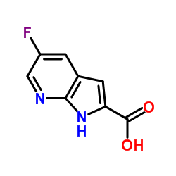 5-fluoro-1H-pyrrolo[2,3-b]pyridine-2-carboxylic acid structure