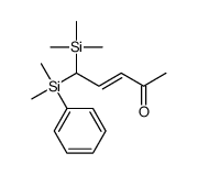 5-[dimethyl(phenyl)silyl]-5-trimethylsilylpent-3-en-2-one结构式