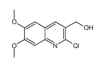 (2-chloro-6,7-dimethoxyquinolin-3-yl)methanol structure