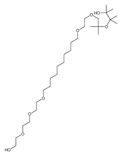 3-[1-[2-[10-[2-[2-(2-hydroxyethoxy)ethoxy]ethoxy]decoxy]ethoxy]-2-methylpropan-2-yl]oxy-2,3-dimethylbutan-2-ol Structure