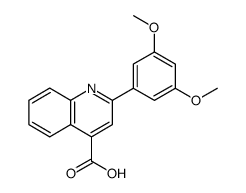 4-Quinolinecarboxylic acid, 2-(3,5-dimethoxyphenyl) Structure