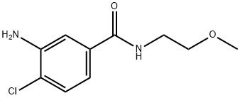 3-amino-4-chloro-N-(2-methoxyethyl)benzamide Structure