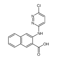 2-Naphthalenecarboxylic acid, 3-[(6-chloro-3-pyridazinyl)amino]结构式