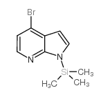 1H-PYRROLO[2,3-B]PYRIDINE, 4-BROMO-1-(TRIMETHYLSILYL)- structure