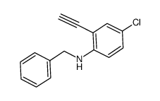 benzyl(4-chloro-2-ethynylphenyl)amine Structure