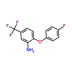 2-(4-Fluorophenoxy)-5-(trifluoromethyl)aniline结构式