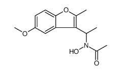 Acetamide, N-hydroxy-N-[1-(5-methoxy-2-methyl-3-benzofuranyl)ethyl] Structure