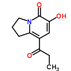 6-Hydroxy-8-propionyl-2,3-dihydro-5(1H)-indolizinone Structure