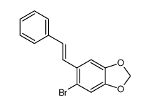 (E)-6-bromo-5-(2-phenylethenyl)benzo-1,3-dioxole Structure