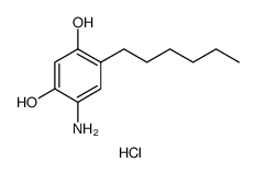 1,3-Benzenediol, 4-amino-6-hexyl-, hydrochloride Structure