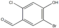 5-Bromo-2-chloro-4-hydroxy-benzaldehyde结构式