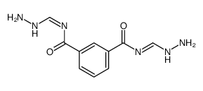 1-N,3-N-bis(hydrazinylmethylidene)benzene-1,3-dicarboxamide Structure