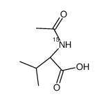 N-acetyl-D,L-<15N>-valine结构式