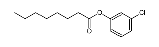 octanoic acid-(3-chloro-phenyl ester) Structure