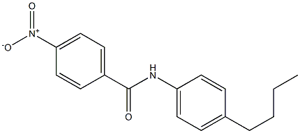 N-(4-N-丁基苯)-4-硝基苯甲酰胺结构式
