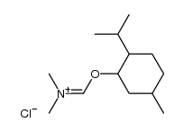 Methanaminium,N-methyl-N-[[[5-methyl-2-(1-methylethyl)cyclohexyl]oxy]methylene]-,chloride结构式