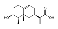 3β-Hydroxyeremophila-9,11(13)-dien-12-carbonsaeure结构式