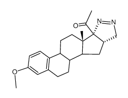 3-methoxy-16,5'-dihydro-19-nor-pregna-1,3,5(10)-trieno[17,16-c]pyrazol-20-one Structure