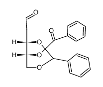 4-Benzoyl-3,5-benzyliden-2-desoxy-al-D-ribose Structure