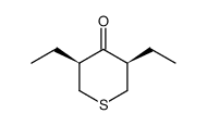 2,6-diethyl-4-thiacyclohexanone, cis isomer结构式