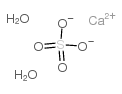 硫酸钙,二水合物结构式