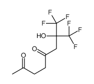 8,8,8-Trifluoro-7-hydroxy-7-(trifluoromethyl)-2,5-octanedione结构式