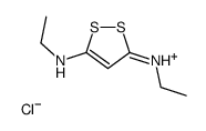 ethyl-[5-(ethylamino)dithiol-3-ylidene]azanium,chloride结构式
