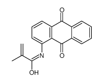 N-(9,10-dioxoanthracen-1-yl)-2-methylprop-2-enamide结构式