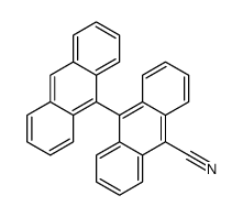 10-anthracen-9-ylanthracene-9-carbonitrile结构式