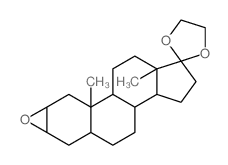 17,17-ethanediyldioxy-2α,3α-epoxy-5α-androstane Structure