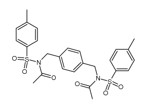 N,N'-diacetyl-N,N'ditosyl-α,α'-p-xylenediamine Structure