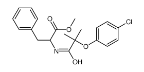 beta-(2-(p-Chlorophenoxy)-2-methylpropionyl)phenylalanine methyl ester Structure